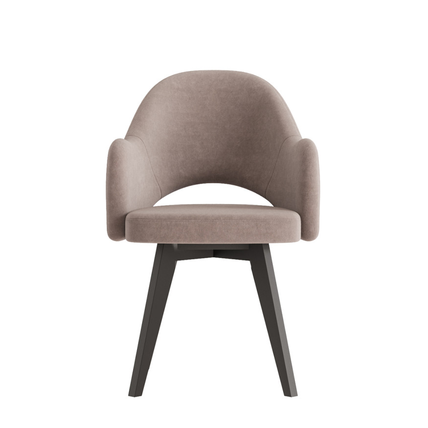 Комплект Стул КЛЕО сиденье NEW, КАРКАС СТАНДАРТ МАССИВ Черный