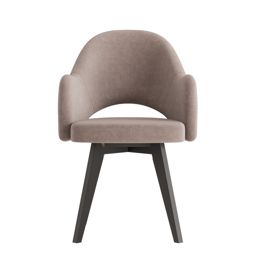 Комплект Стул КЛЕО сиденье NEW, КАРКАС СТАНДАРТ МАССИВ Черный