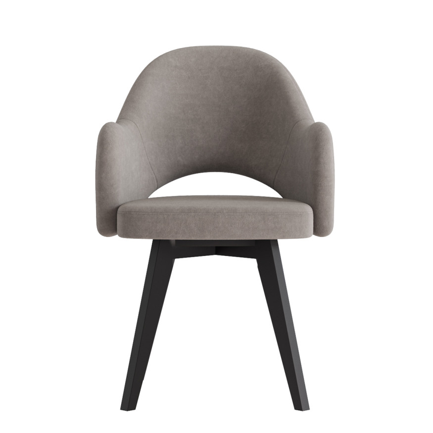 Комплект Стул КЛЕО сиденье NEW, КАРКАС СТАНДАРТ МАССИВ Черный