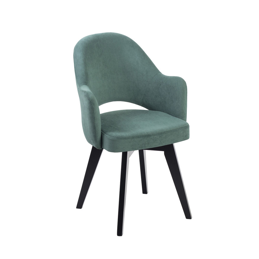 Комплект Стул КЛЕО сиденье NEW, КАРКАС СТАНДАРТ МАССИВ Черный