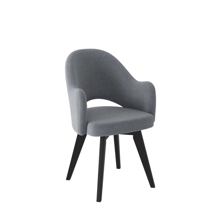 Комплект Стул КЛЕО сиденье NEW, КАРКАС СТАНДАРТ МАССИВ Черный