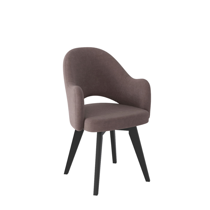 Комплект Стул КЛЕО сиденье NEW, КАРКАС СТАНДАРТ МАССИВ Черный