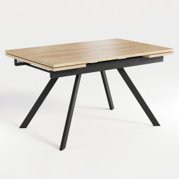 Комплект Стол РЕНДАЛ EGGER 1400(+330+330)*900 Опора РЕНДАЛ Металл Черный матовый м