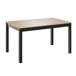 Комплект Стол МАКЛУ-07 МАССИВ 1400(+380)*900, Комплект ножек для стола Айсберг Черный