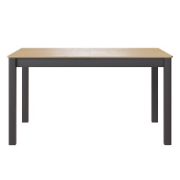 Комплект Стол МАКЛУ-07 МАССИВ 1400(+380)*900, Комплект ножек для стола Айсберг Графит