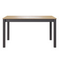 Комплект Стол МАКЛУ-07 МАССИВ 1400(+380)*900, Комплект ножек для стола Айсберг Графит