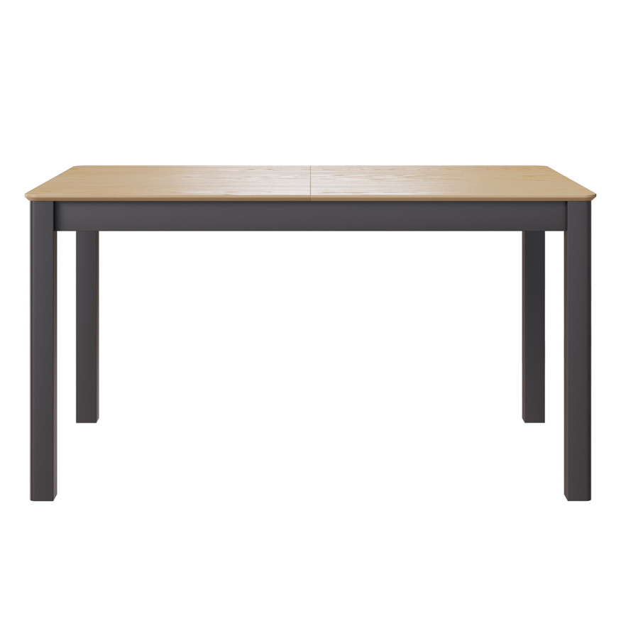 Комплект Стол МАКЛУ-07 МАССИВ 1400(+380)*900, Комплект ножек для стола Айсберг Графит