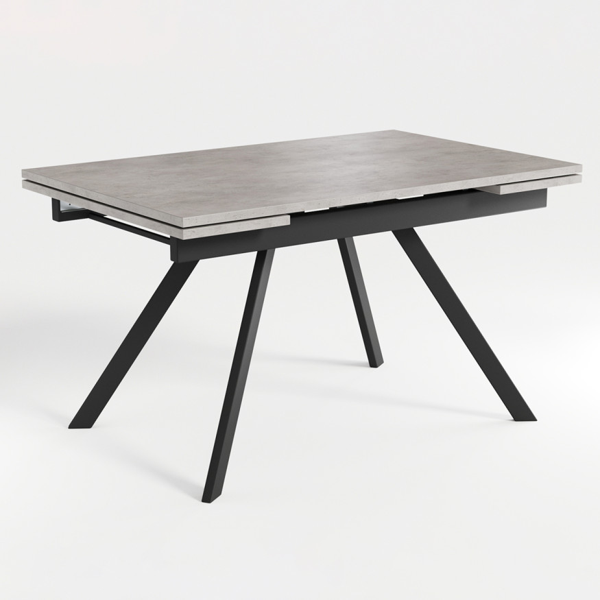 Комплект Стол РЕНДАЛ-МИНИ EGGER 1200(+330+330)*800 Опора РЕНДАЛ Металл Черный матовый м