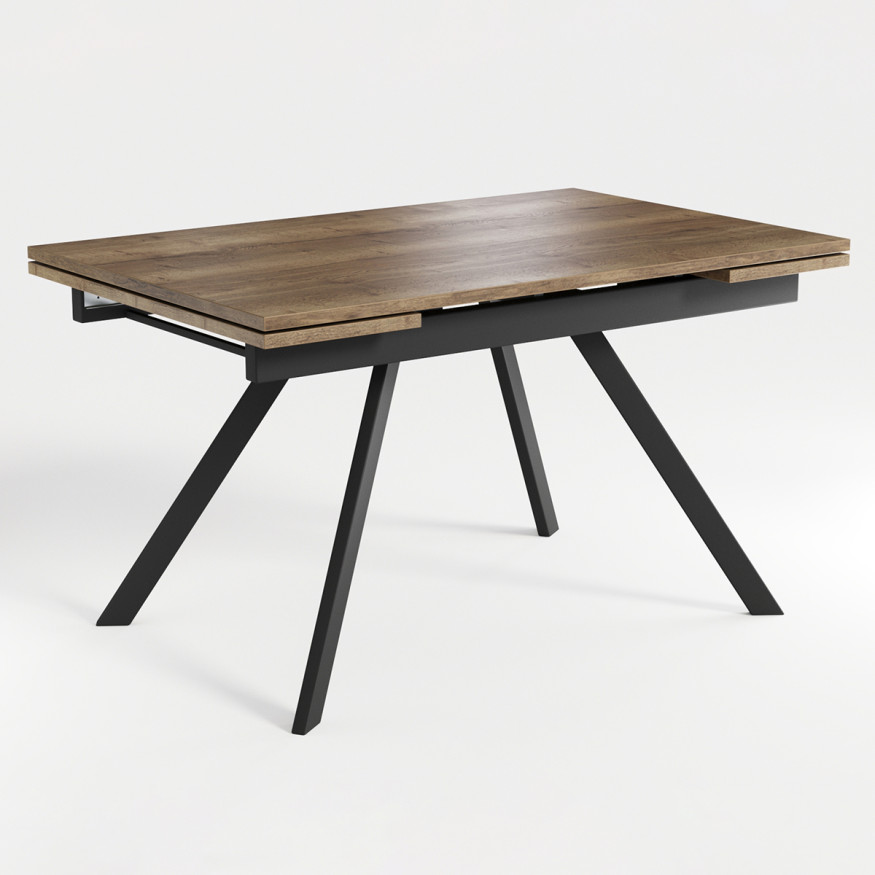 Комплект Стол РЕНДАЛ-МИНИ EGGER 1200(+330+330)*800 Опора РЕНДАЛ Металл Черный матовый м