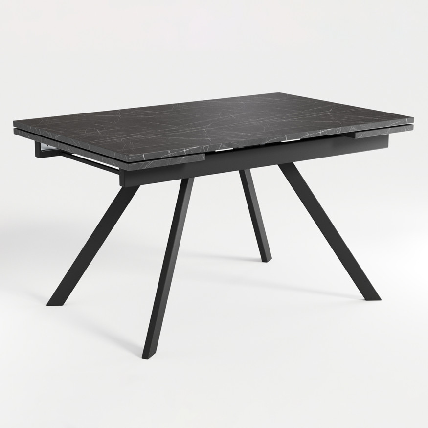 Комплект Стол РЕНДАЛ-МИНИ EGGER 1200(+330+330)*800 Опора РЕНДАЛ Металл Черный матовый м