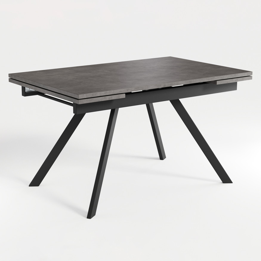 Комплект Стол РЕНДАЛ-МИНИ EGGER 1200(+330+330)*800 Опора РЕНДАЛ Металл Черный матовый м