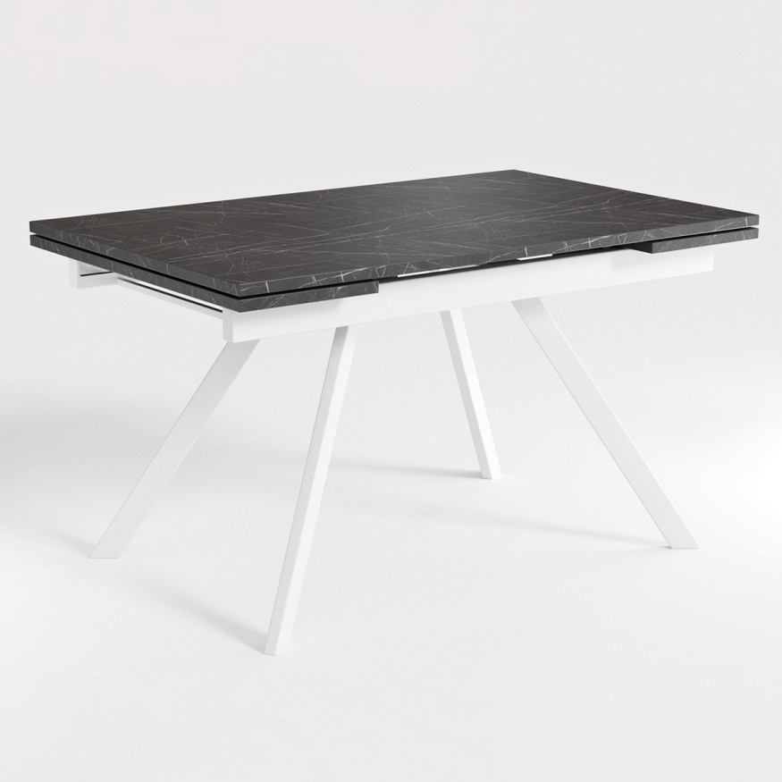 Комплект Стол РЕНДАЛ-МИНИ EGGER 1200(+330+330)*800 Опора РЕНДАЛ Металл Белый м