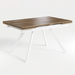 Комплект Стол РЕНДАЛ-МИНИ EGGER 1200(+330+330)*800 Опора РЕНДАЛ Металл Белый м