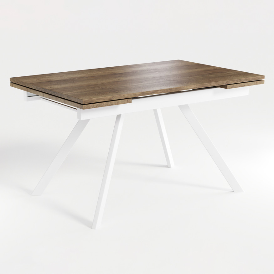 Комплект Стол РЕНДАЛ-МИНИ EGGER 1200(+330+330)*800 Опора РЕНДАЛ Металл Белый м