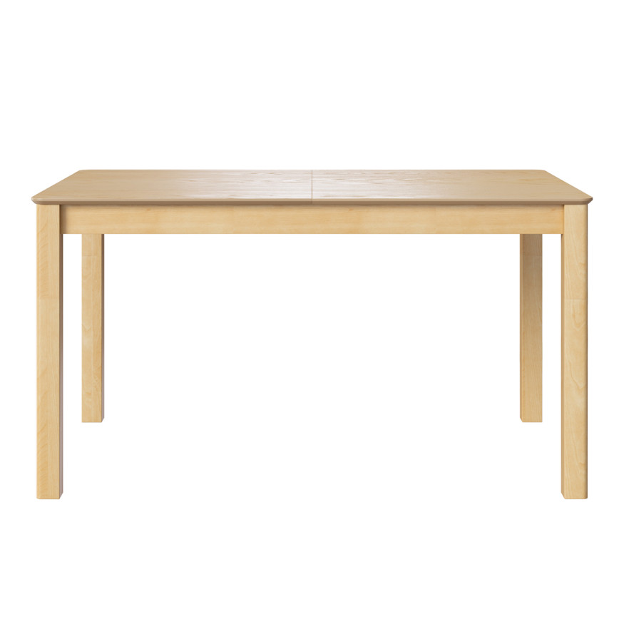 Комплект Стол МАКЛУ-07 МАССИВ 1400(+380)*900, Комплект ножек для стола Айсберг Береза лак