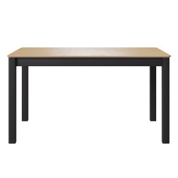 Комплект Стол МАКЛУ-08 МАССИВ 1400*900, Комплект ножек для стола Айсберг Черный