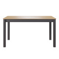 Комплект Стол МАКЛУ-08 МАССИВ 1400*900, Комплект ножек для стола Айсберг Графит