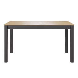 Комплект Стол МАКЛУ-08 МАССИВ 1400*900, Комплект ножек для стола Айсберг Графит
