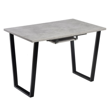 Комплект Стол АТЛАНТ 02 EGGER 1200(+500)*800 ОПОРА (А2,6,11,12) Черный матовый м