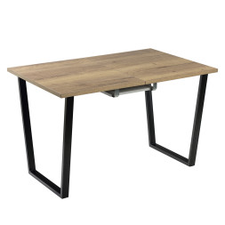 Комплект Стол АТЛАНТ 02 EGGER 1200(+500)*800 ОПОРА (А2,6,11,12) Черный матовый м