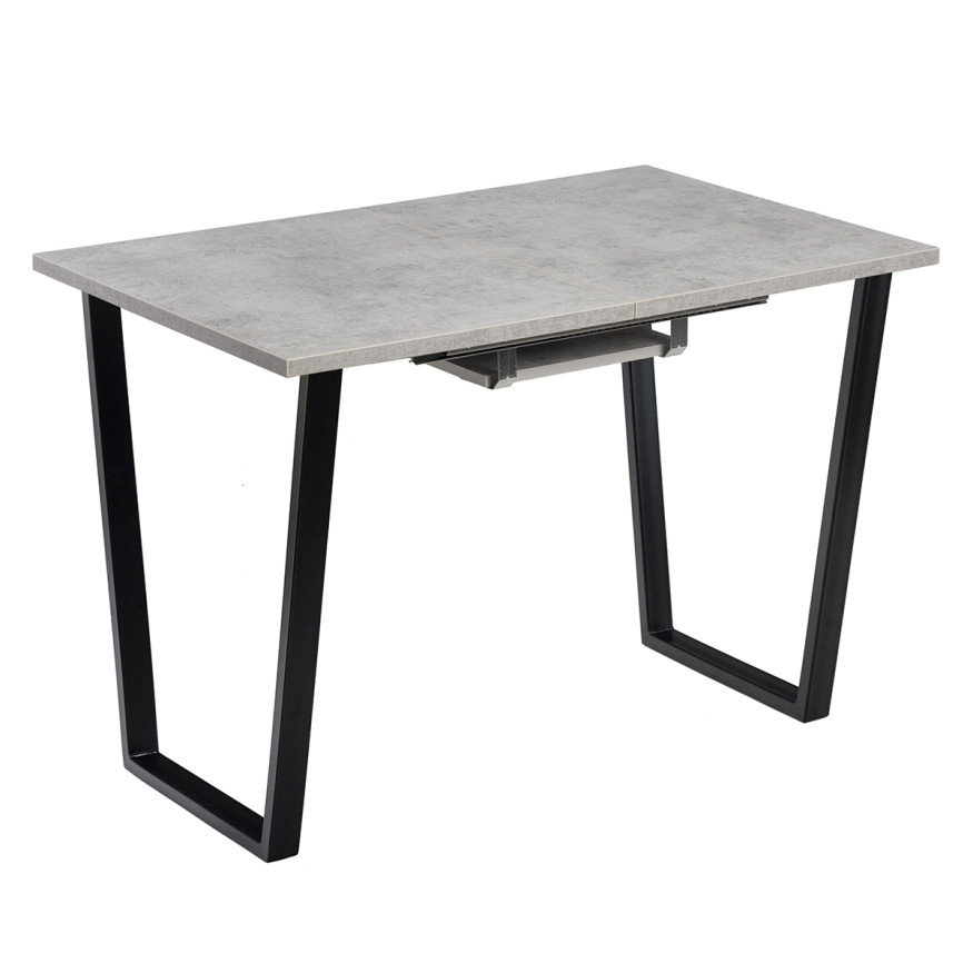 Комплект Стол АТЛАНТ 01 EGGER 1100(+400)*700 ОПОРА (А1,4) Черный Матовый м