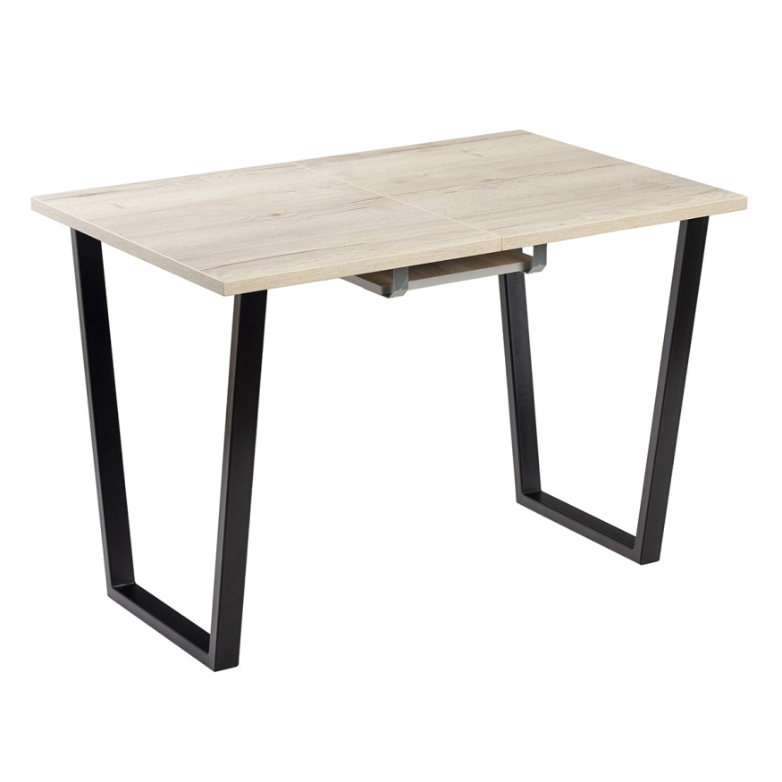 Комплект Стол АТЛАНТ 01 EGGER 1100(+400)*700 ОПОРА (А1,4) Черный Матовый м