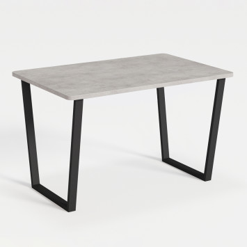 Комплект Стол НОРМАНД 06 1200*800 (Форма Айсберг) ОПОРА (А2,6,11,12) Черный Матовый м