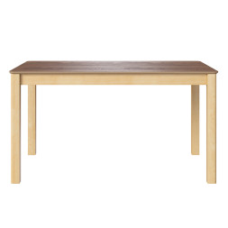 Комплект Стол МАКЛУ-08 МАССИВ 1400*900, Комплект ножек для стола Айсберг Береза лак