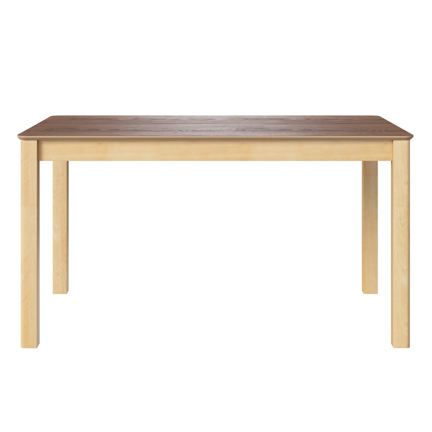 Комплект Стол МАКЛУ-08 МАССИВ 1400*900, Комплект ножек для стола Айсберг Береза лак