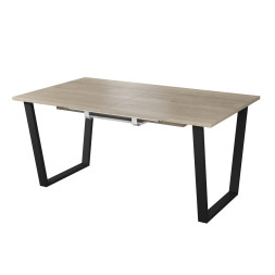 Комплект Стол АТЛАНТ 07 EGGER 1400(+600)*900 ОПОРА (А7,8,9,10) Черный матовый м