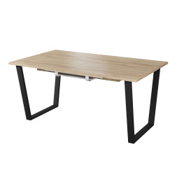 Комплект Стол АТЛАНТ 07 EGGER 1400(+600)*900 ОПОРА (А7,8,9,10) Черный матовый м