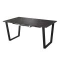 Комплект Стол АТЛАНТ 07 EGGER 1400(+600)*900 ОПОРА (А7,8,9,10) Черный матовый м