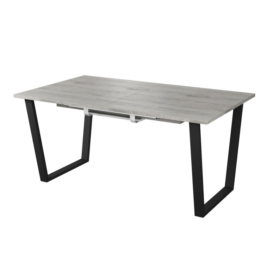 Комплект Стол АТЛАНТ 07 EGGER 1400(+600)*900 ОПОРА (А7,8,9,10) Черный матовый м