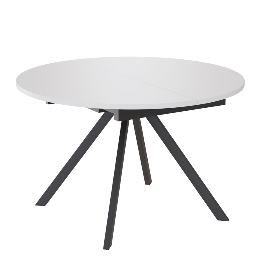 Комплект Стол ЛОКИ D-1200(+380) Опора для стола ЛОКИ Металл Черный матовый м