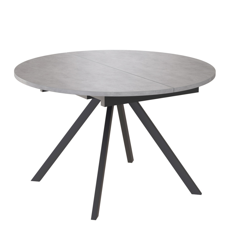 Комплект Стол ЛОКИ D-1200(+380) Опора для стола ЛОКИ Металл Черный матовый м