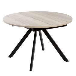 Комплект Стол ЛОКИ D-1200(+380) Опора для стола ЛОКИ Металл Черный матовый м