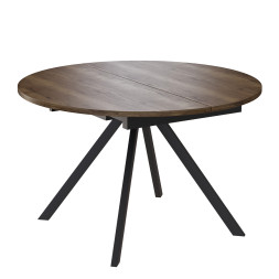 Комплект Стол ЛОКИ D-1200(+380) Опора для стола ЛОКИ Металл Черный матовый м