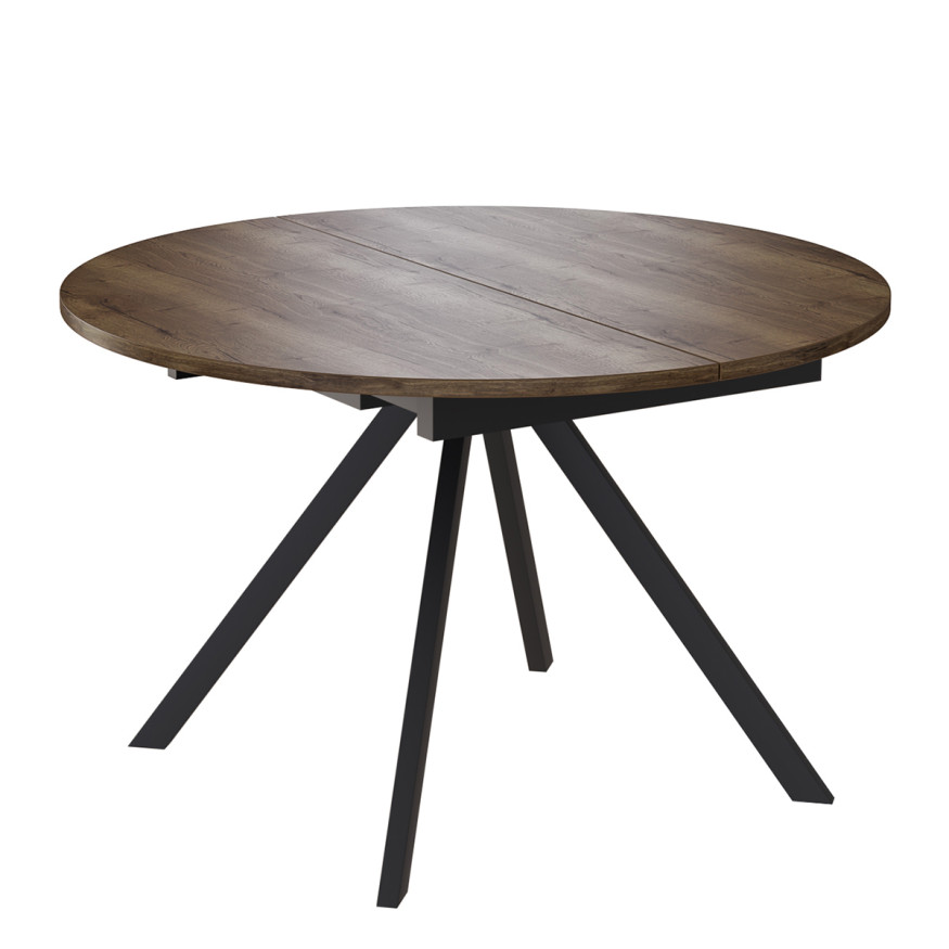 Комплект Стол ЛОКИ D-1200(+380) Опора для стола ЛОКИ Металл Черный матовый м