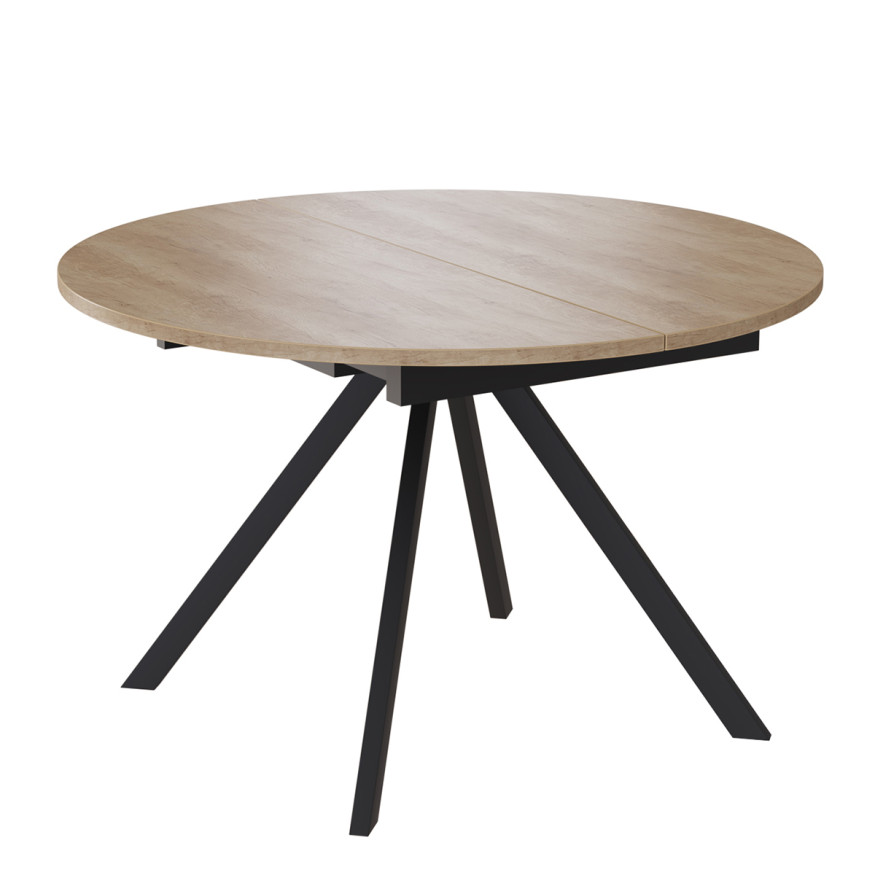 Комплект Стол ЛОКИ D-1200(+380) Опора для стола ЛОКИ Металл Черный матовый м