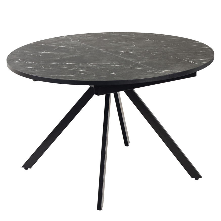 Комплект Стол ЛОКИ D-1200(+380) Опора для стола ЛОКИ Металл Черный матовый м