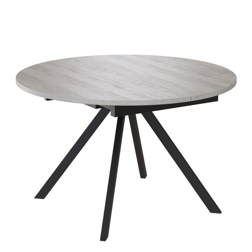 Комплект Стол ЛОКИ D-1200(+380) Опора для стола ЛОКИ Металл Черный матовый м