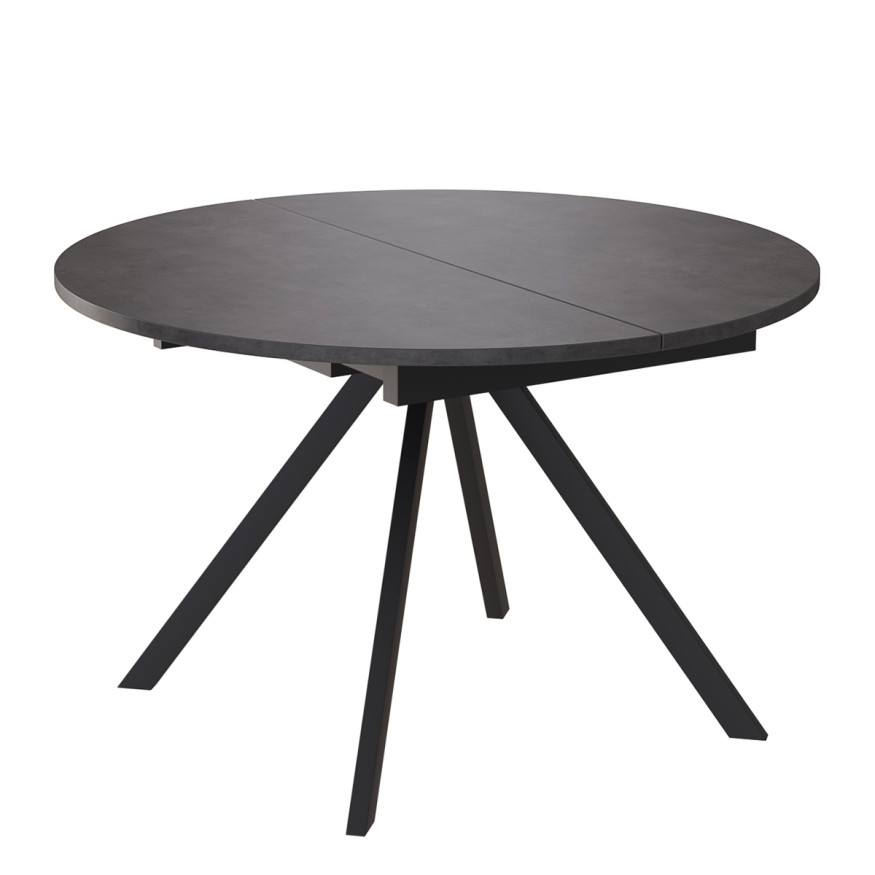 Комплект Стол ЛОКИ D-1200(+380) Опора для стола ЛОКИ Металл Черный матовый м