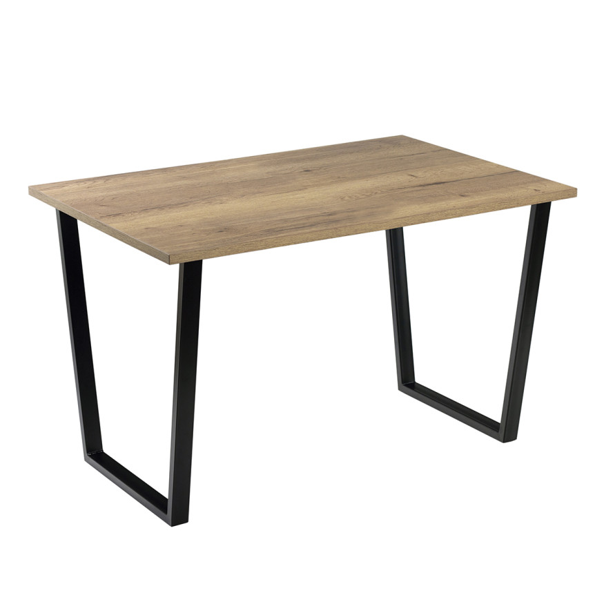 Комплект Стол АТЛАНТ 08 EGGER 1400*900 ОПОРА (А7,8,9,10) Черный матовый м