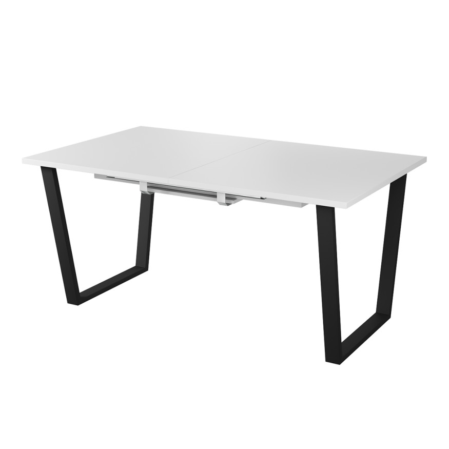 Комплект Стол АТЛАНТ 09 EGGER 1620(+600)*950 ОПОРА (А7,8,9,10) Черный Матовый м