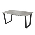 Комплект Стол АТЛАНТ 09 EGGER 1620(+600)*950 ОПОРА (А7,8,9,10) Черный Матовый м