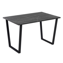 Комплект Стол АТЛАНТ 10 EGGER 1620*950 ОПОРА (А7,8,9,10) Черный матовый м