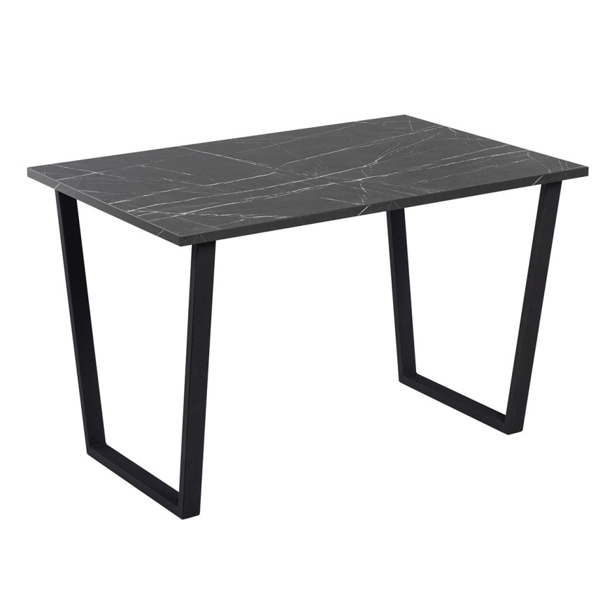 Комплект Стол АТЛАНТ 10 EGGER 1620*950 ОПОРА (А7,8,9,10) Черный матовый м