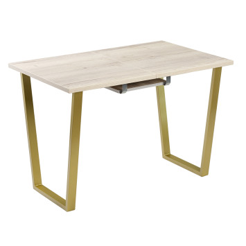 Комплект Стол АТЛАНТ 01 EGGER 1100(+400)*700 ОПОРА (А1,4) Золото