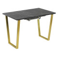 Комплект Стол АТЛАНТ 01 EGGER 1100(+400)*700 ОПОРА (А1,4) Золото