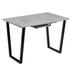 Комплект Стол АТЛАНТ 12 EGGER 1300(+500)*800 ОПОРА (А2,6,11,12) Черный матовый м